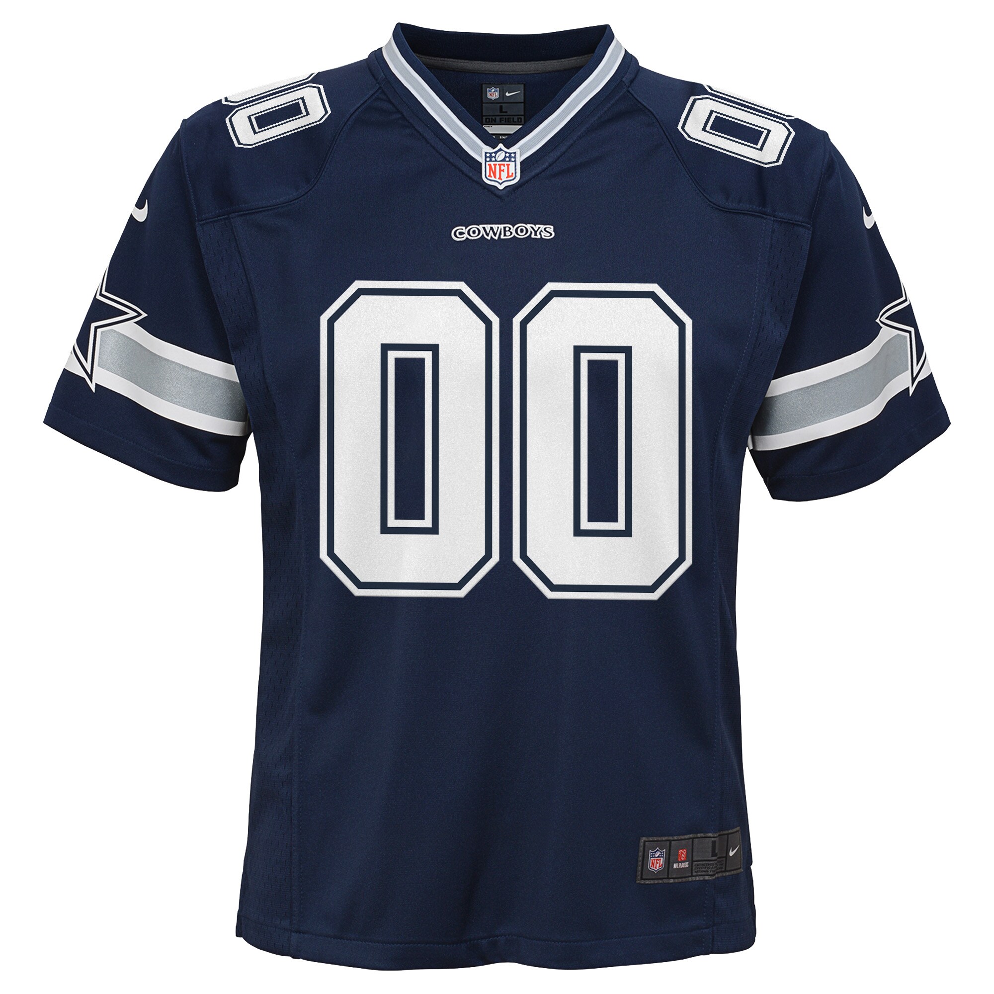 Youth Nike Navy Dallas Cowboys Custom Game Jersey