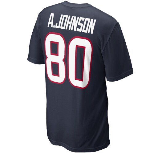 Nike Andre Johnson Houston Texans #80 Replica Name & Number T