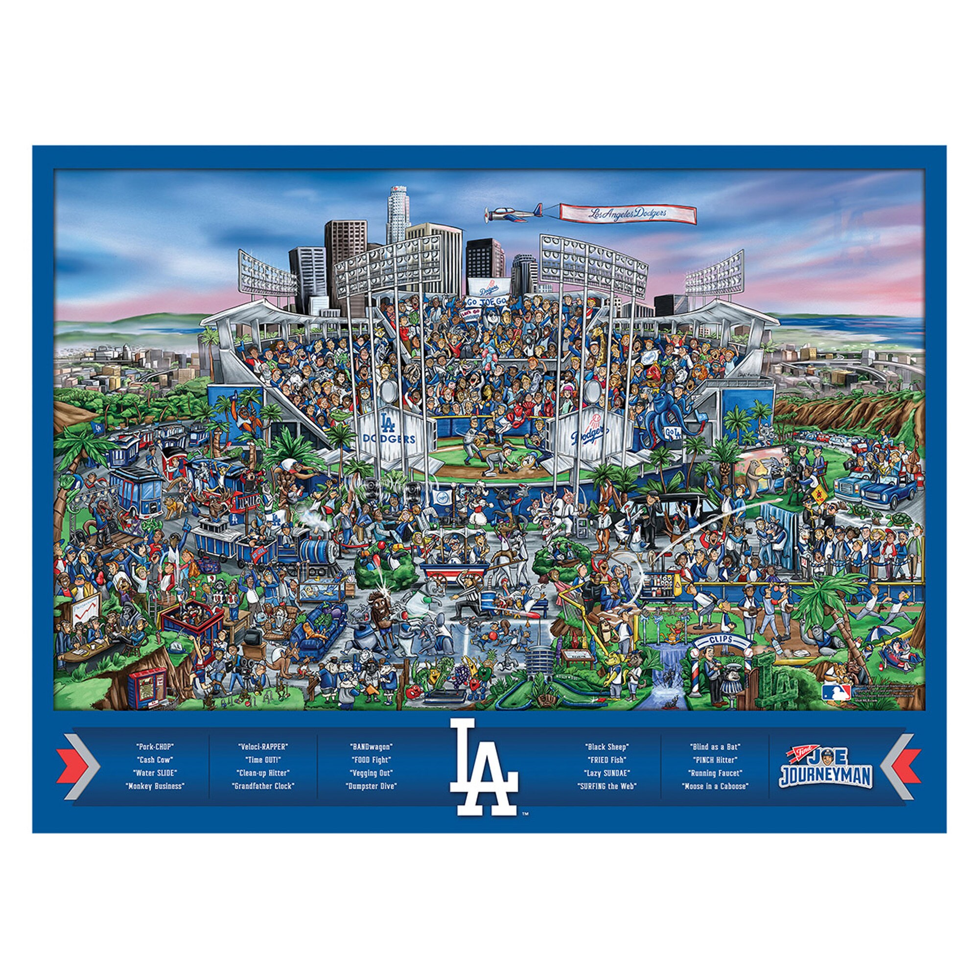 Los Angeles Dodgers 500-Piece Joe Journeyman Puzzle