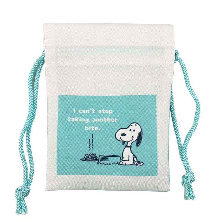 SNOOPY】スヌーピー 豆巾着 スローライフ GR(GR): ビジター表示商品
