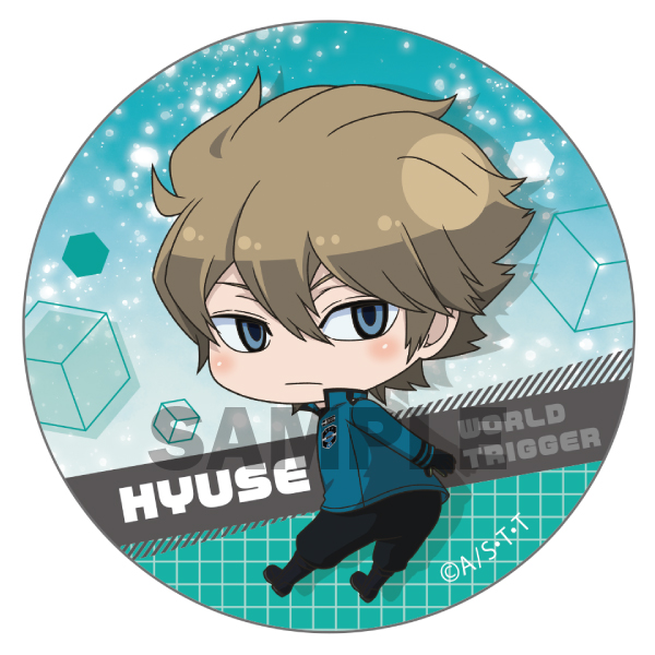 FaNeMa / ワールドトリガー ふりむきゅん 缶バッジ ヒュース