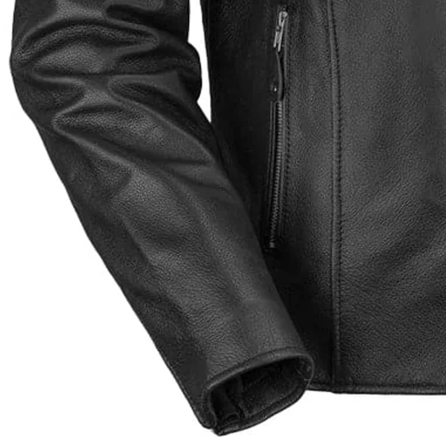 Ace Men's Leather Motorcycle Jacket – Fang leather co