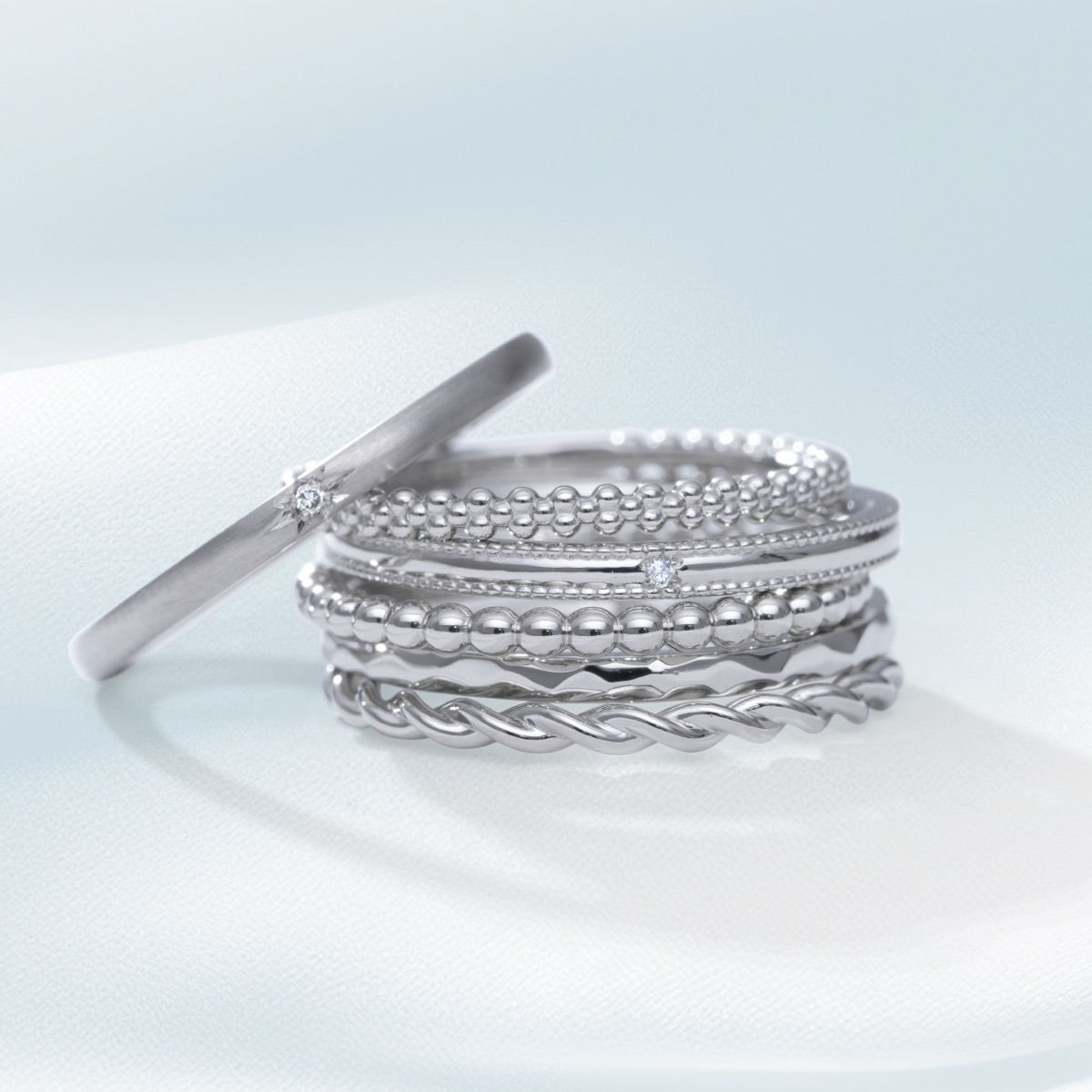 スタックリング NEC013 PT900 プラチナ – facett 公式オンラインショップ