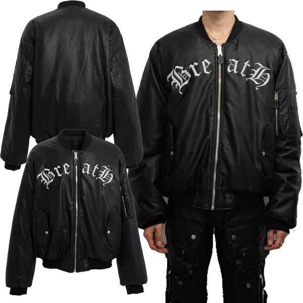 BREATH ( ブレス ) - BREATH x FOSTEX GARMENTS FAUX LEATHER BOMBER