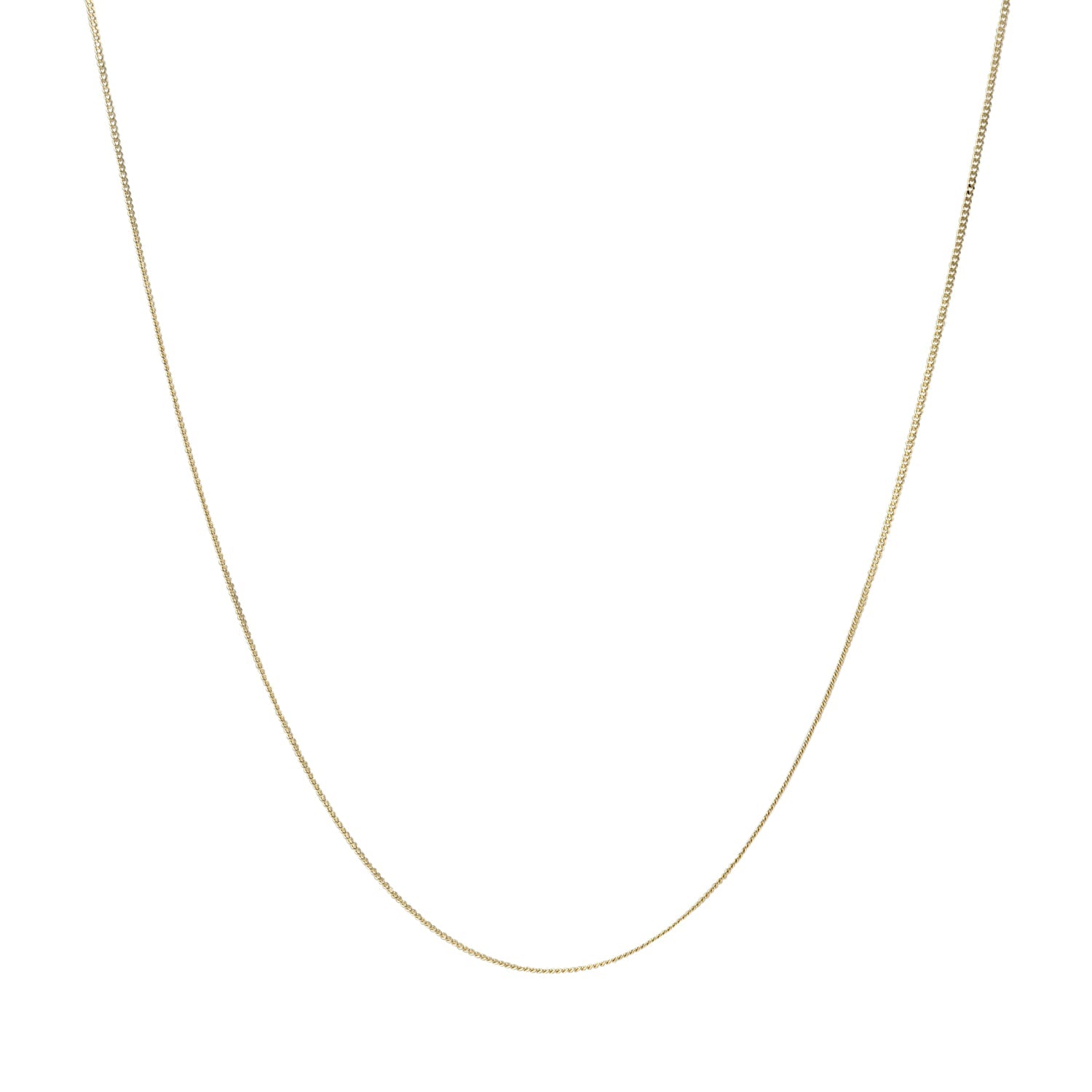 18金ネックレス K18 2面喜平チェーン 日本製 検定印 50cm 引き輪(約1.4