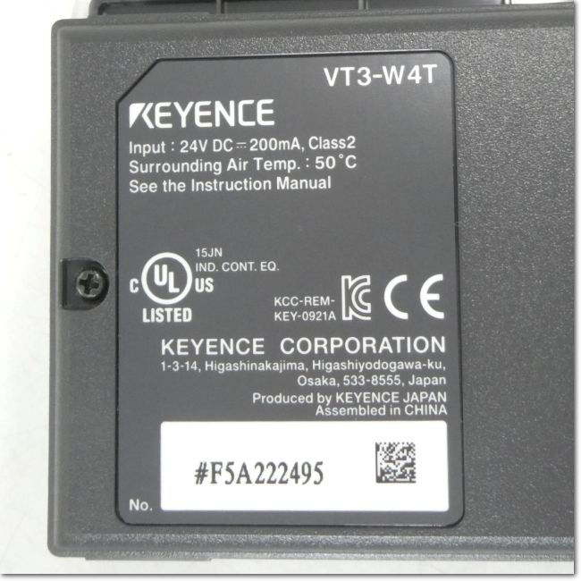 FA機器ドットコム / VT3-W4T タッチパネル 4型 ワイドTFTカラー DC24V