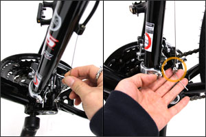 変速ギア（フロント）の調整方法