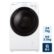 レンタル] SHARP (シャープ)【左開き】洗濯7kg/乾燥3.5kg ドラム式洗濯