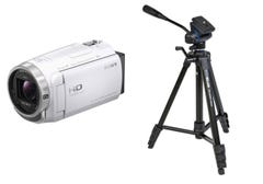 レンタル] ソニー ビデオカメラ HDR-CX680 + 三脚 GX6400 Video セット