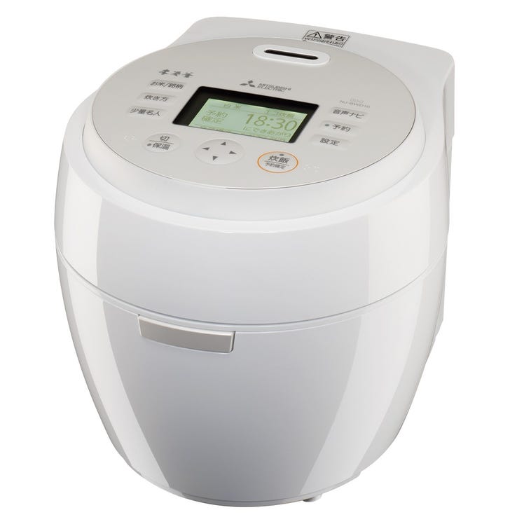 レンタル] [5.5合炊き] 三菱電機 本炭釜 NJ-BWD10-W[月白] IHジャー