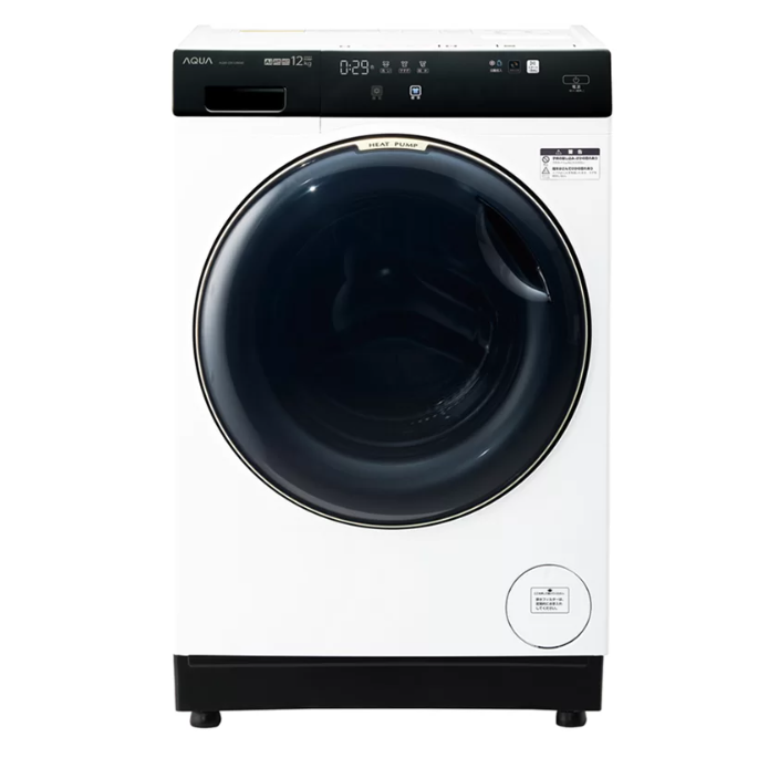 レンタル] アクア 【左開き】AQW-DX12R ドラム式洗濯乾燥機 洗濯12kg