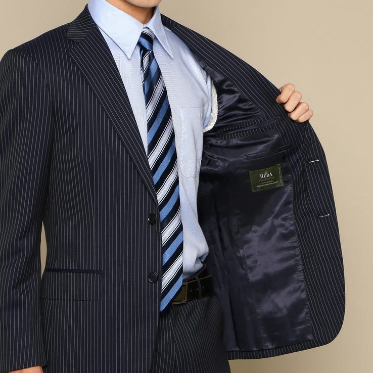 レンタル] ユナイテッドアローズ ストライプ メンズスーツ2点セット