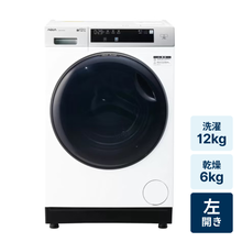 レンタル] アクア 【左開き】AQW-DX12R ドラム式洗濯乾燥機 洗濯12kg