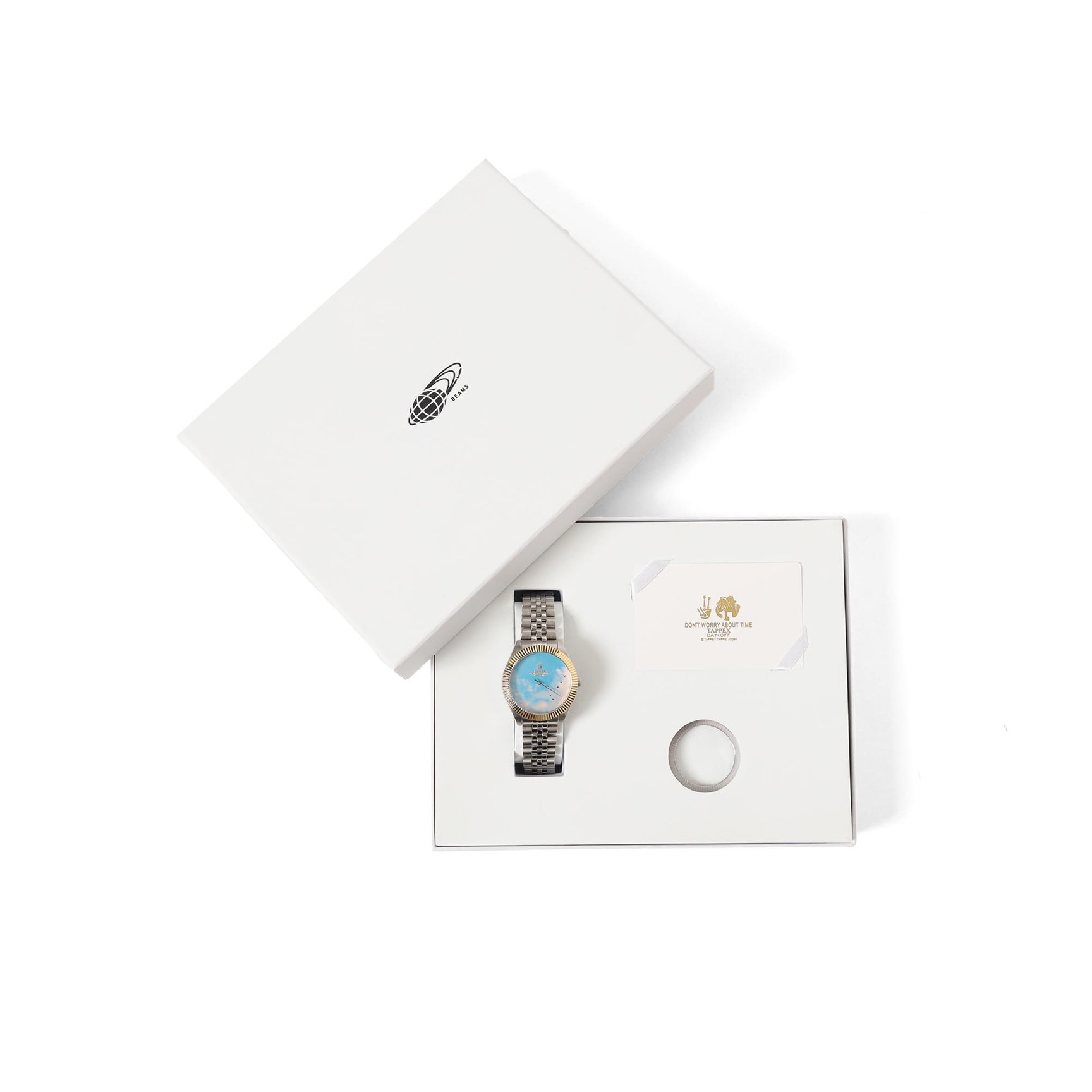 秒針のみの時計「DAY-OFF」など9型、ビームスがタトゥーアーティスト