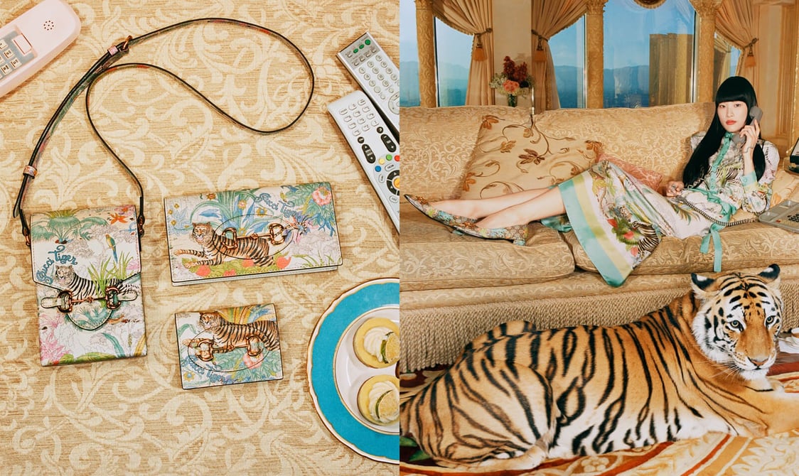 11630【美品】グッチタイガー虎定番カラーパーカー白人気モデル