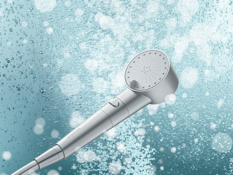 サロニア」からバブルシャワーヘッドが登場 自宅で炭酸ヘッドスパ体験