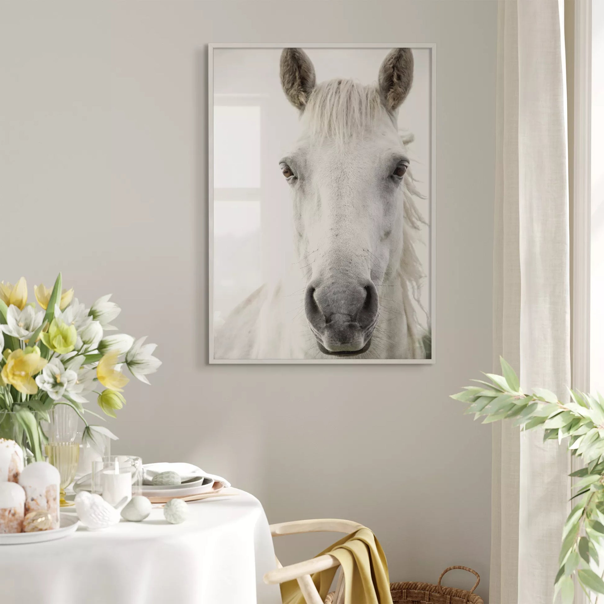 アートポスター 白馬 北欧 ナチュラルインテリア – FashionWallArt