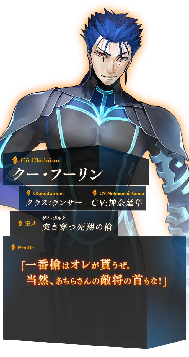 クー・フーリン │ Fate/EXTELLA(フェイト／エクステラ) 公式サイト