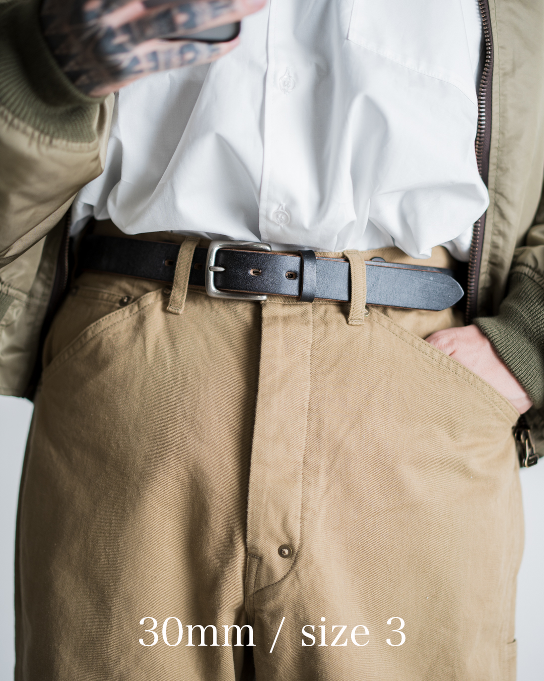 通販] INTERIM(インテリム) OAK BARK LEATHER BELT 商品ページ – fazeone