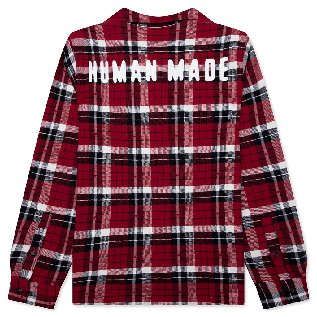 Flannel Check Shirt - Red – Feature
