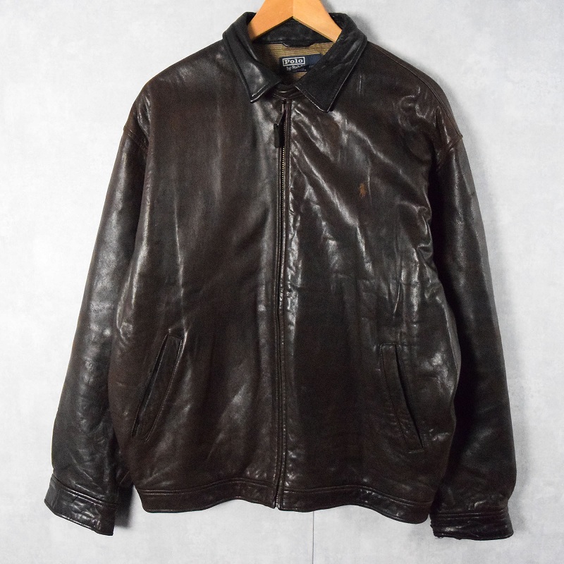 ポロラルフローレン ブラウン 革ジャン │ヴィテージ古着屋Feeet 通販