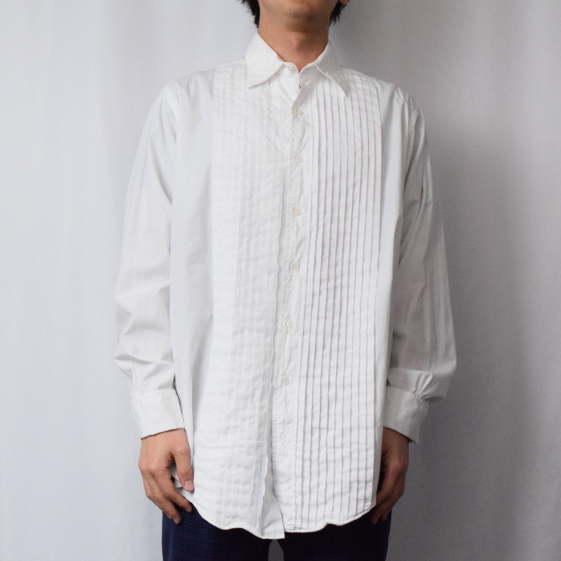 90s 90年代 長袖シャツ 白 ホワイト ブルックスブラザーズ アメリカ製