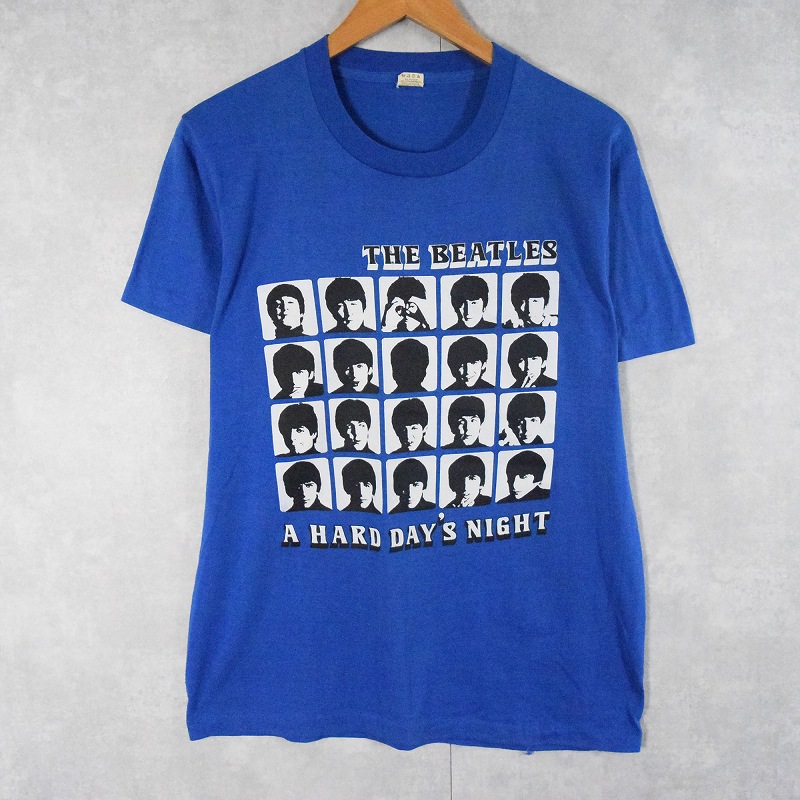 80年代 80s ザ・ビートルズ アメリカ製 音楽 ミュージック バンT 青