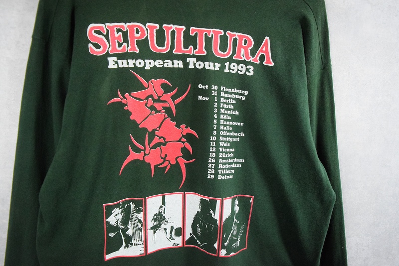 90年代 90s セパルトゥラ 長袖 バンT ミュージック 音楽 | ビンテージ