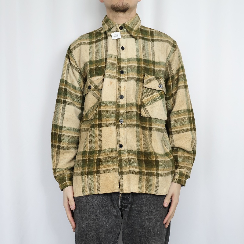 70s 70年代 ウールシャツ ジャケット│ヴィテージ古着屋Feeet 通販