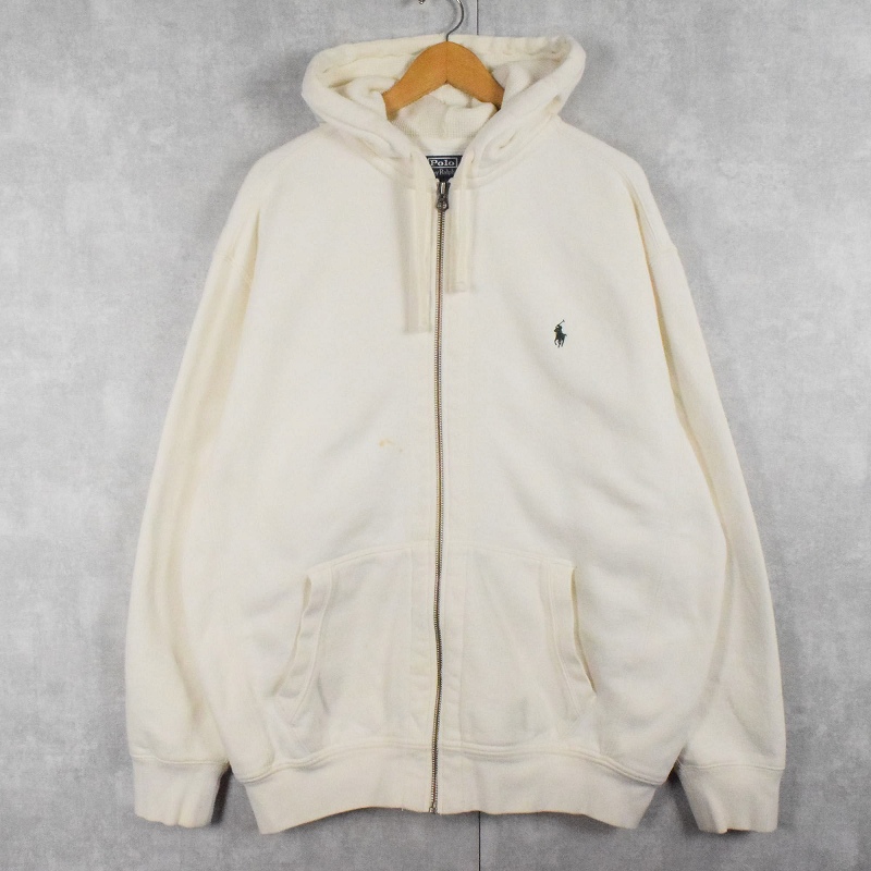 ポロラルフローレン 白 ホワイト フーディー | ビンテージ古着屋Feeet