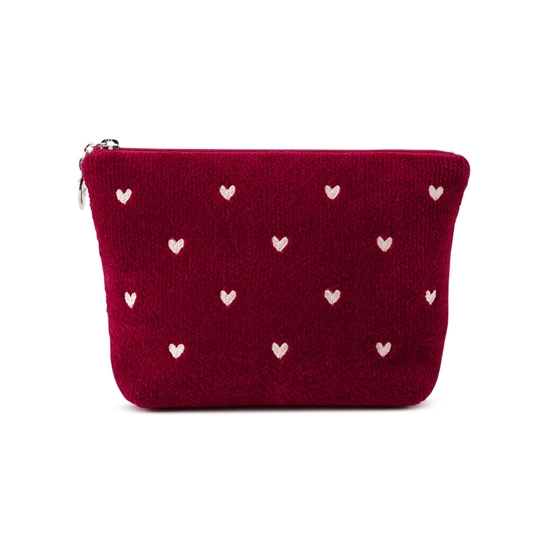 ラブラリーハート 舟型ポーチM L/LRH-243238(ダークレッド): LOVERARY