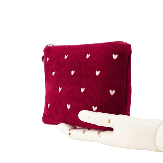 ラブラリーハート 舟型ポーチM L/LRH-243238(ダークレッド): LOVERARY