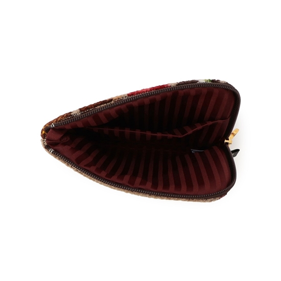 コフレドゥショコラ スクエアポーチ FDC-257060(ベージュ): FEILER