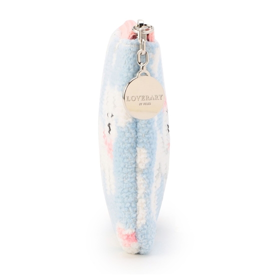 モフモフワンチャン L字ポーチ L/MWC-257362（WEB限定）(ペールブルー