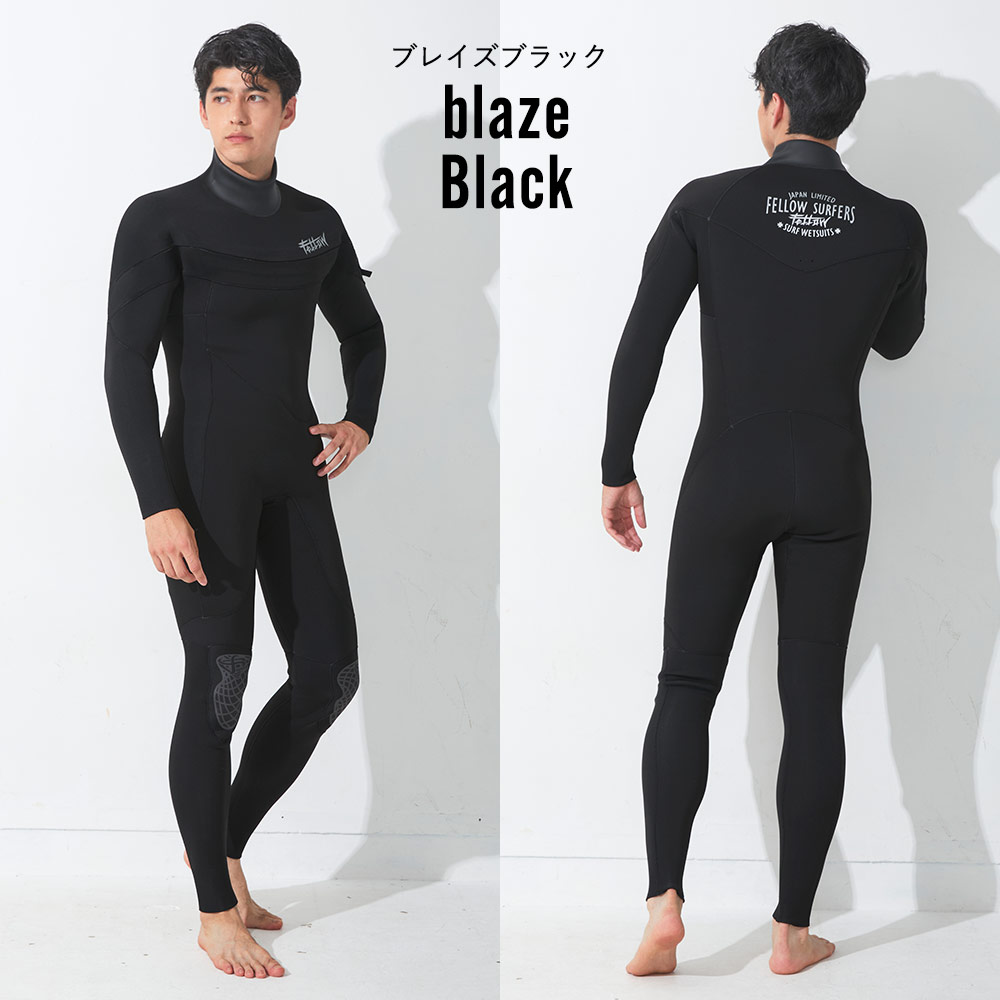 FELLOW メンズ ロングチェストジップ フルスーツ 3mm M～XXL 全2色
