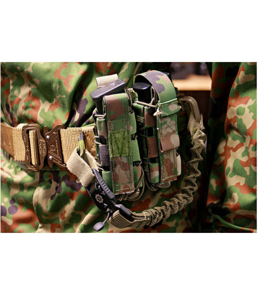 田村装備開発】SUP-W-LW マグポーチ x2【陸自迷彩】｜特殊部隊向け装備品