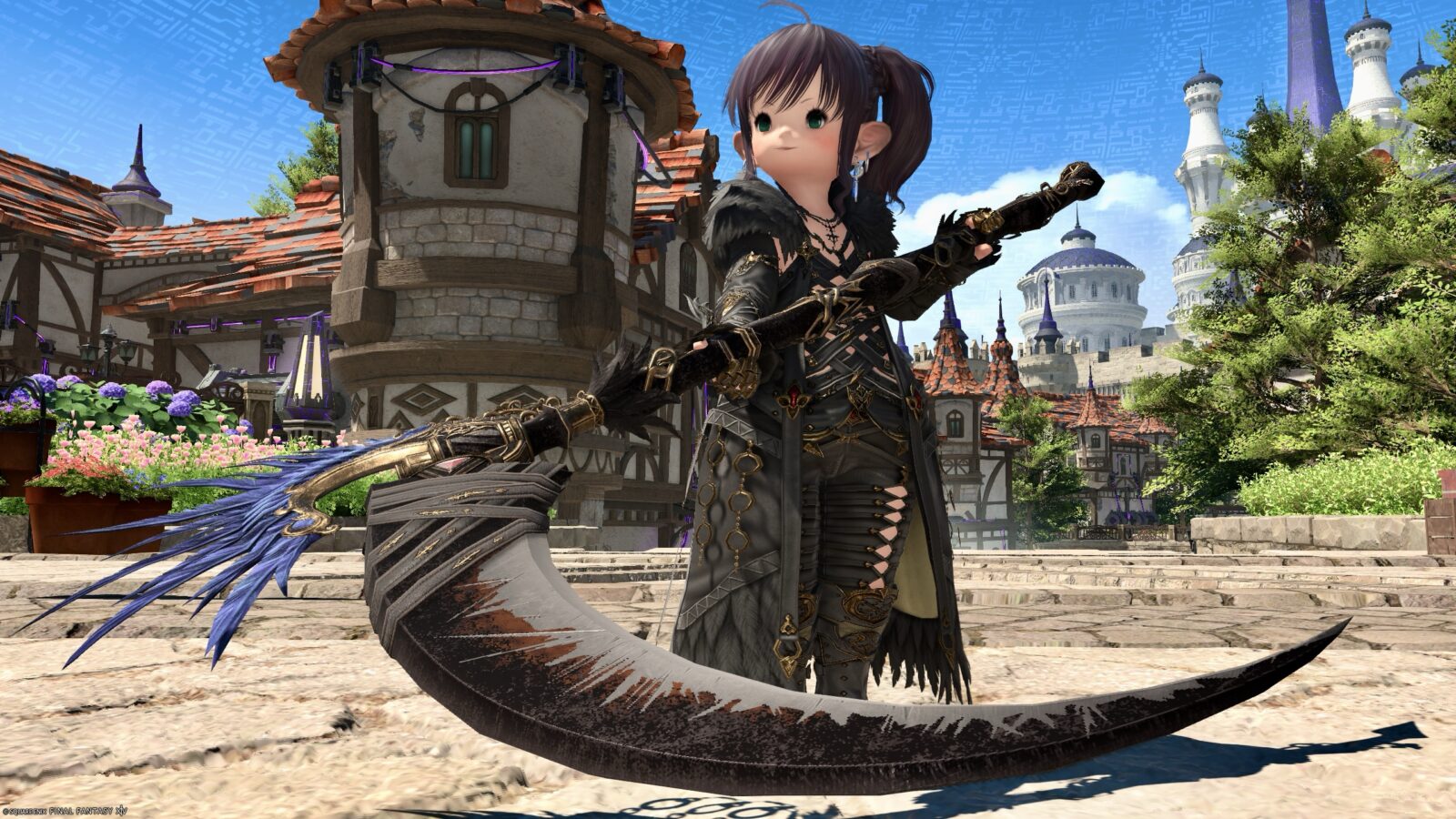 カラスの羽根のクールな鎖鎌・リーパーAF6武器『ヴェンデッタ