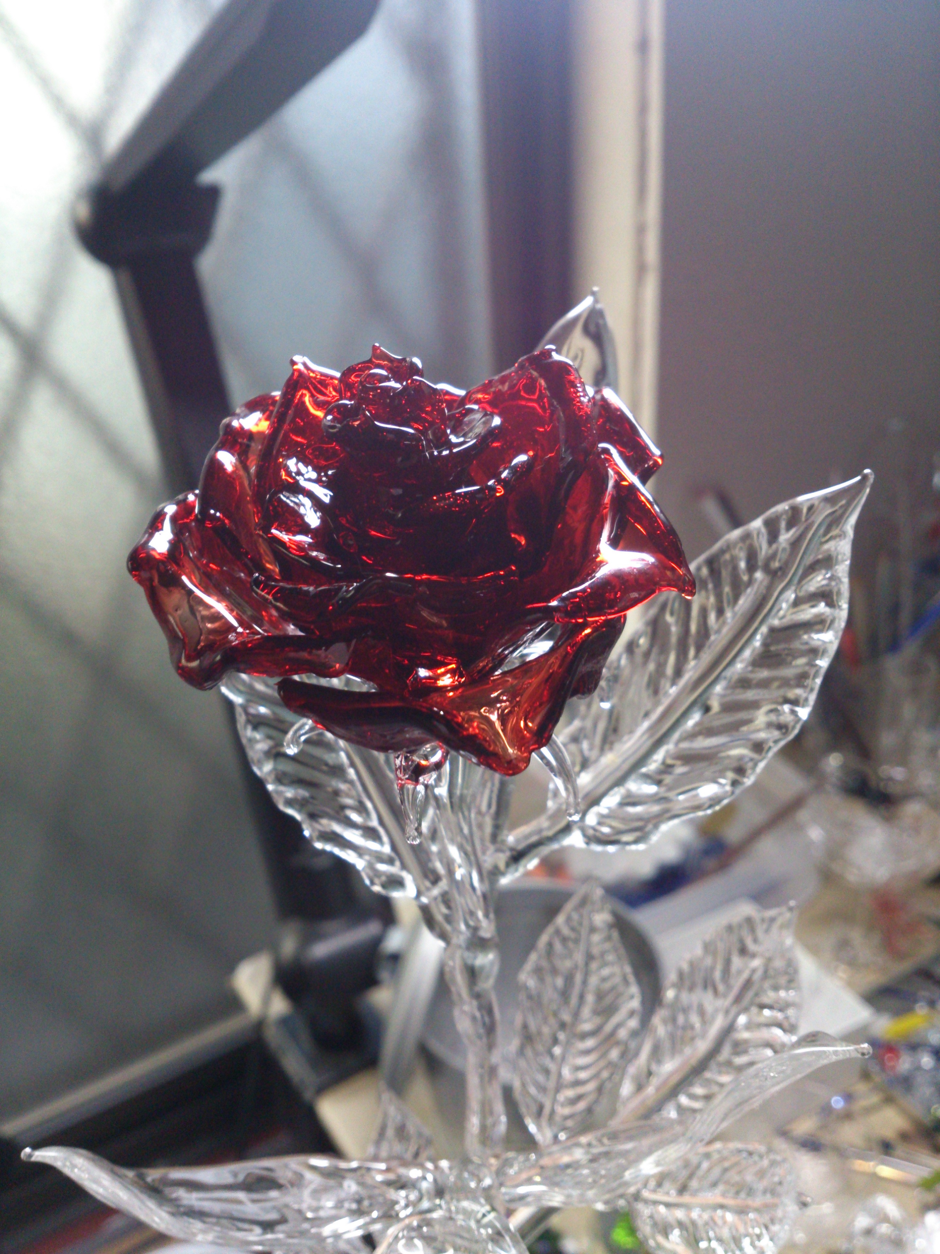 ガラス細工の薔薇「グラスローズ【完成版】」販売開始しました