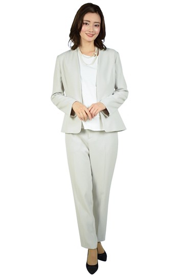 新品タグ付き！23区 パンツスーツセットアップ L グレージュ 美