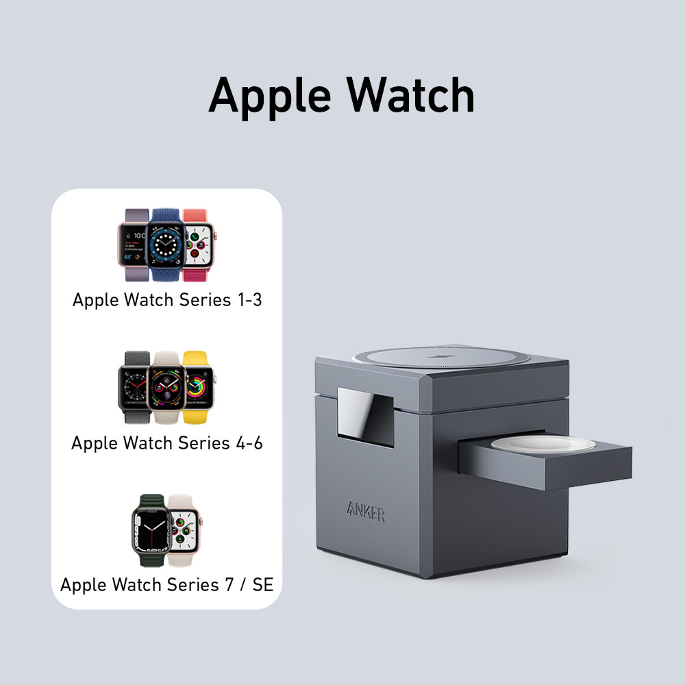 Anker 3-in-1 Cube with MagSafe | マグネット式ワイヤレス充電器の