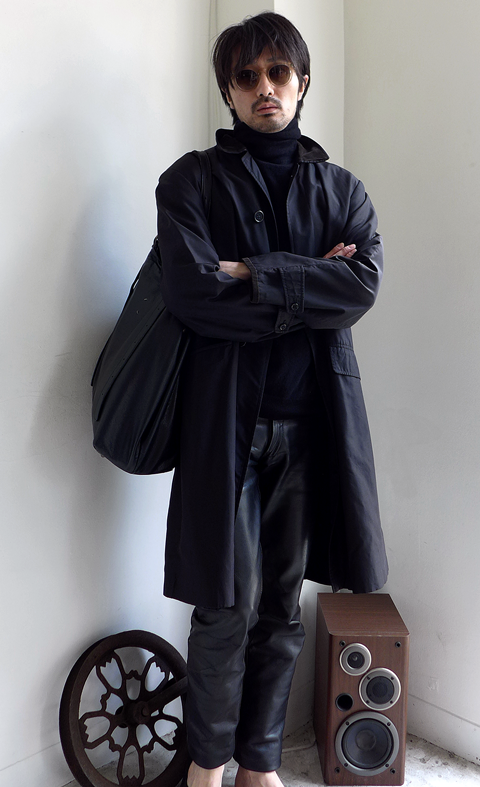 1960s Vintage Aquascutum Black Silk Coat ENGLAND ヴィンテージ英国