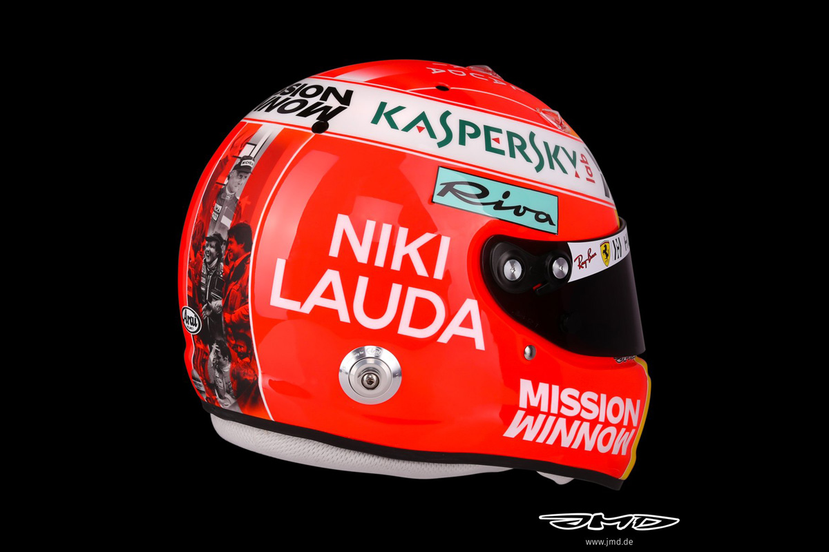 セバスチャン・ベッテル、F1モナコGPでニキ・ラウダ追悼ヘルメット