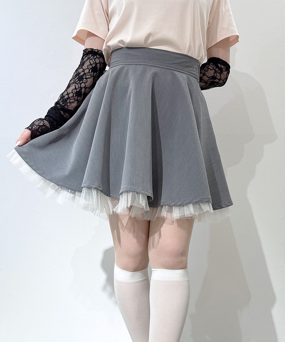 裾チュールサーキュラーミニスカート/F i.n.t [57AG02k001] | F i.n.t