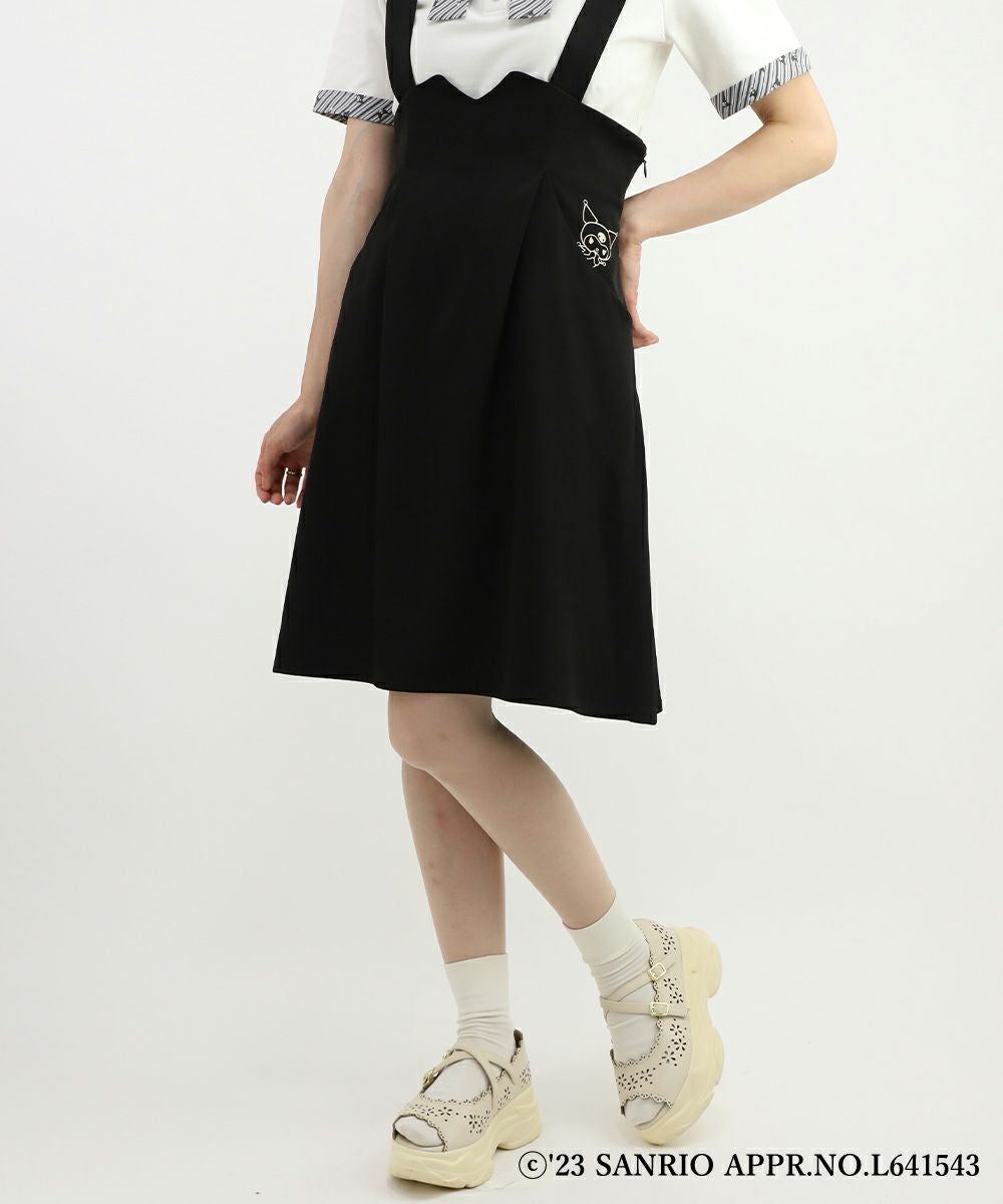 サスペンダー付きハイウエストスカート/クロミ/F i.n.t [46AG05n016