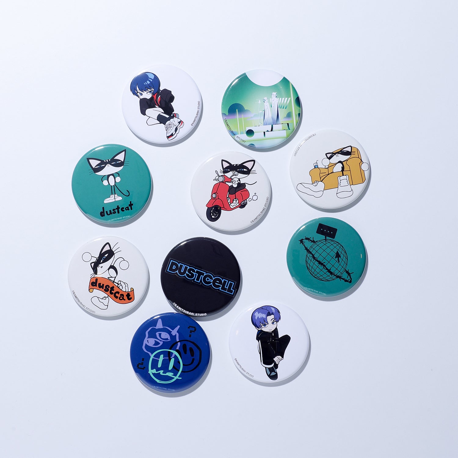 DUSTCELL】ランダム缶バッジ3個セット（全10種）／DUSTCELL LIVE 2022