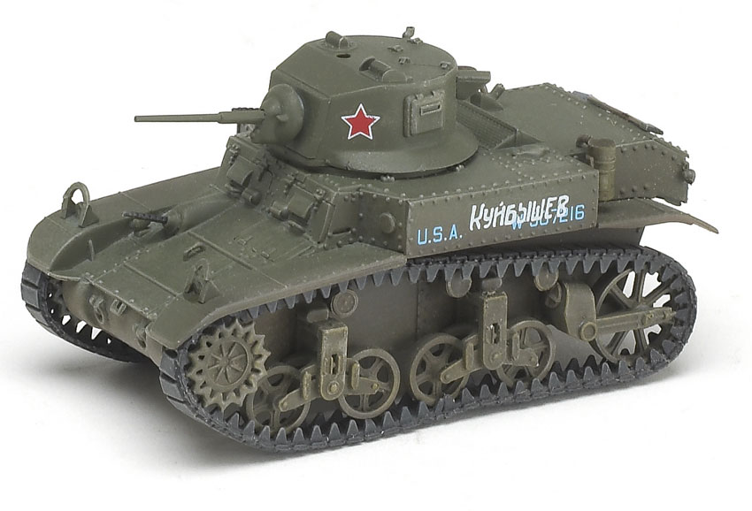 Mirage 1/72 scale M3A1 light tank, Kuibishev, Soviet Union, 1942