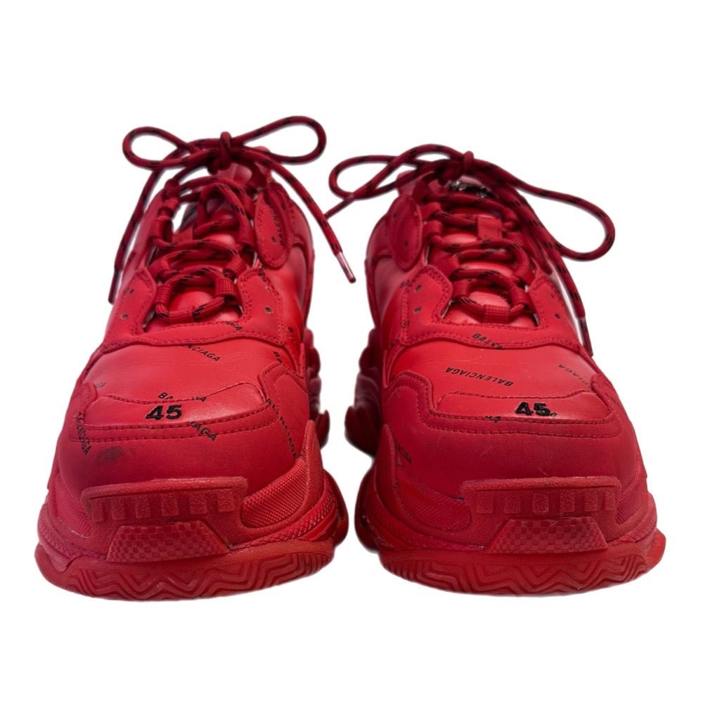 Balenciaga Triple S RED sneakers shoes 524039 MENS US 12 EUR 45