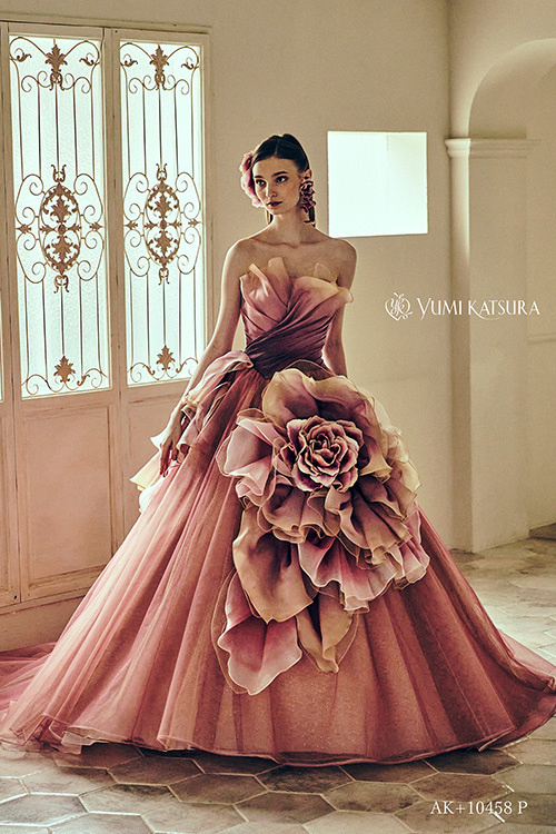 ピンク｜カラードレス・ピンク｜静岡ウエディングドレス｜フィーノ