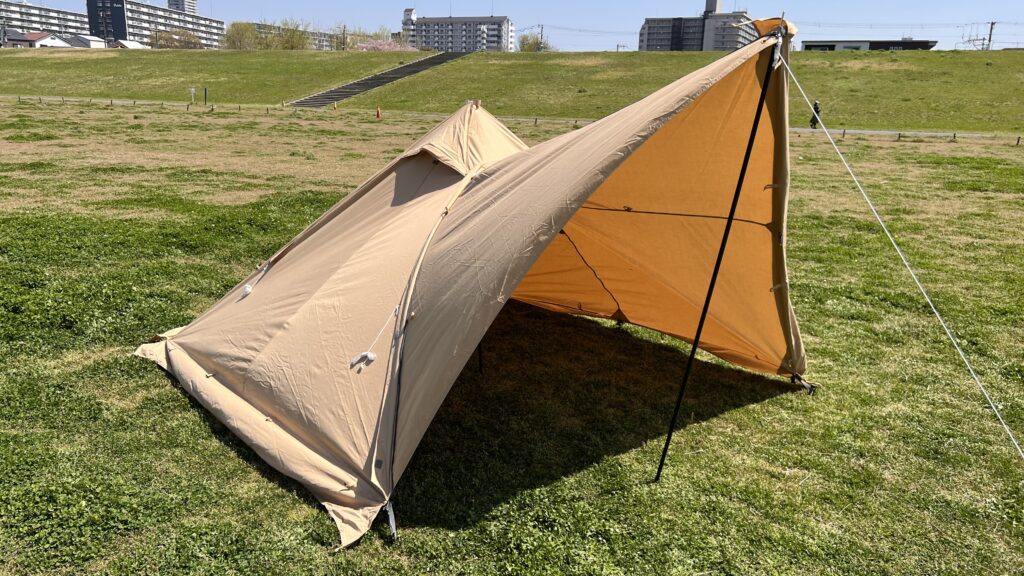 ソロティピー1TC】は中1女子でも10分で設営できるソロテント