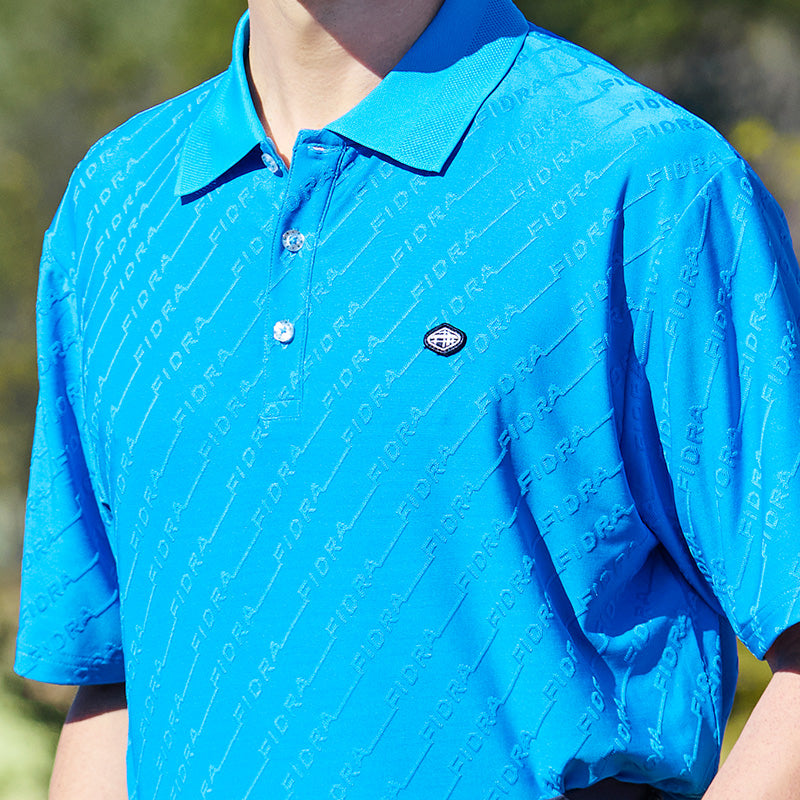 バイヤスジャガードポロ【メンズ】ライトブルー – FIDRA